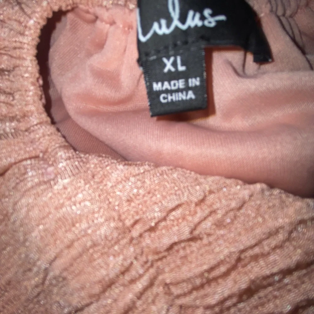 Lulus Formal Dress in Light Peach